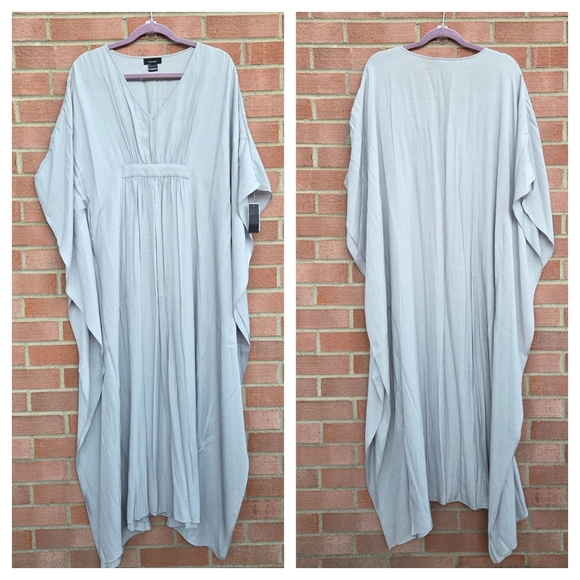 Natori Sleep Kaftan Kimono Grey Size Large - Picture 1 of 7